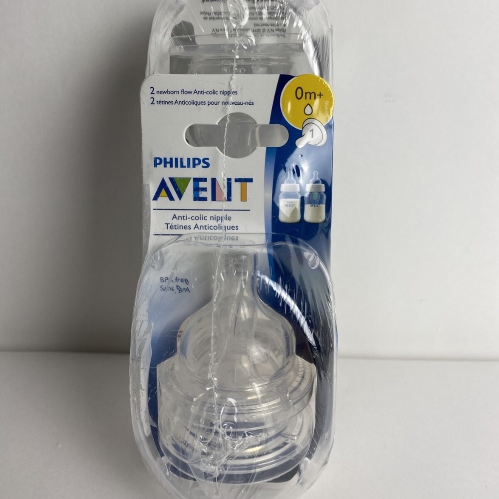 Philips AVENT Anti-Colic Nipples 4Pack 0m+ Newborn Flow